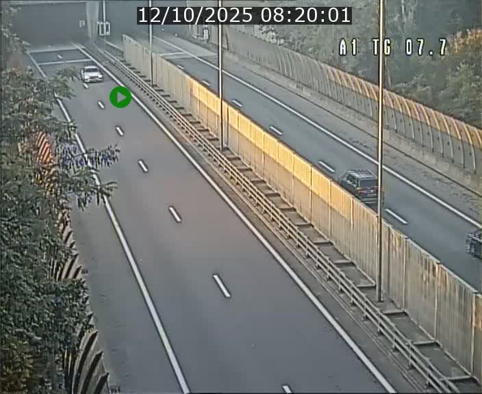 Traffic live webcam Luxembourg Kirchberg - A1 direction Luxembourg-ville - BK 7.7