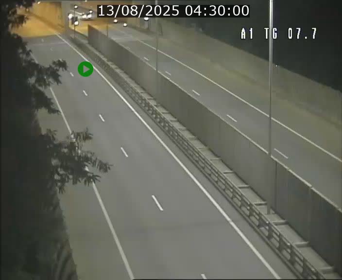 Traffic live webcam Luxembourg Kirchberg - A1 direction Luxembourg-ville - BK 7.7