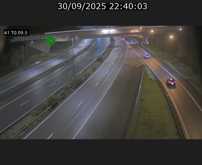 Traffic live webcam Luxembourg Jonction Grünewald - A1 direction Luxembourg-ville - BK 9.5