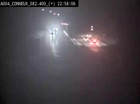 Webcam à hauteur de Conneux sur l'E411 en direction du sud de la Belgique