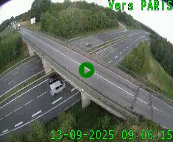 Clone of Caméra routière sur l'autoroute A20 au nord de Limoges, à la jonction avec la N520. Vue orientée vers Paris
