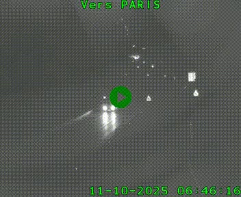 Caméra routière sur l'autoroute A20 à Bessines-sur-Gartempe. Vue orientée vers Paris