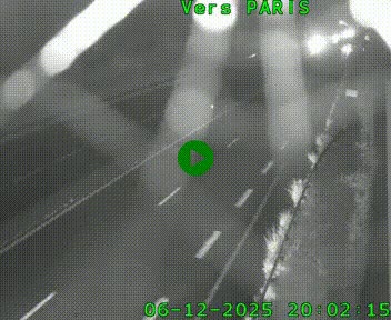 Caméra routière sur l'autoroute A20 à Saint-Hilaire-Bonneval, au sud de Limoges. Vue orientée vers Paris