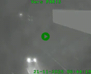 Caméra routière sur l'autoroute A20 à Brive-la-Gaillarde, à la jonction avec l'A89. Vue orientée vers Paris