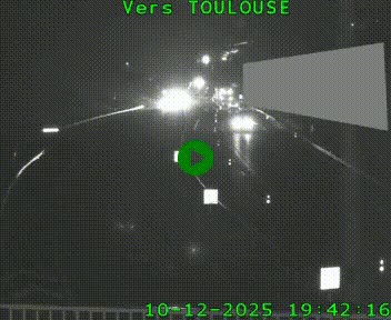 Caméra routière sur l'autoroute A20 à Noailles, en périphérie de Brive-la-Gaillarde. Vue orientée vers Toulouse