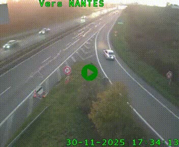 Webcam N147 au nord de Poitiers et à la jonction avec la A10