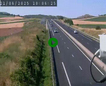 Caméra autoroute A75 à hauteur de Le Crest, en direction de Montpellier