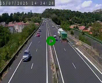 Caméra autoroute A75 à hauteur de Coudes, en direction de Clermont-Ferrand