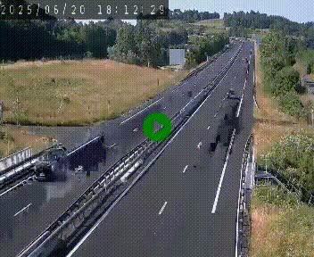 Caméra autoroutière France - A75, Coren, en direction de Montpellier