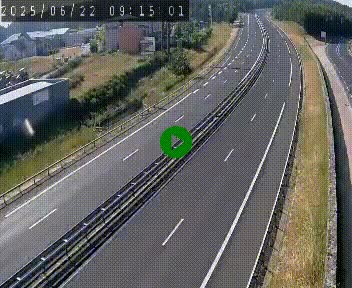 Caméra autoroute A75 à hauteur du col du rocher blanc en direction de Montpellier