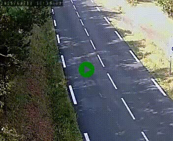 Caméra routière France - N102, au niveau du col de Montmirat à Saint-Etienne-du-Valdonnez à 1039 mètres d'altitude