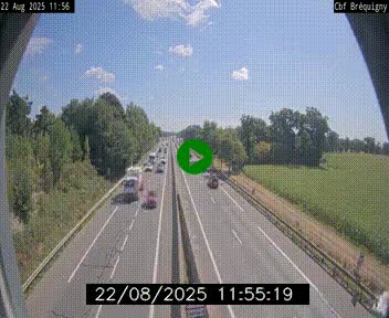 Webcam sur le périphérique de Rennes (N136) à hauteur du quartier Bréquigny, au sud de la ville