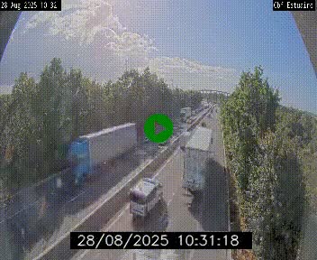 Webcam sur le périphérique de Nantes (N844) après la Porte de Bouguenais, à l'ouest de la ville