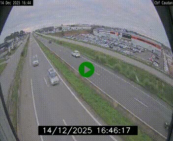 Webcam sur la N165 à hauteur de Caudan, dans le Morbihan.