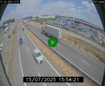Webcam sur la N165 à hauteur de Caudan, dans le Morbihan.