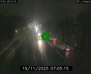 Webcam sur le périphérique de Nantes (N844) à hauteur de Porte de la Chapelle, au nord de la ville