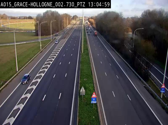 Caméra trafic Belgique - Grâce-Hollogne - E42, jonction avec A604, direction Loncin/Aéroport de Liège - BK 3.2