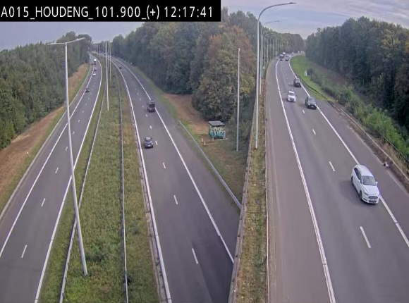 Webcam autoroute Belgique - Houdeng-Goegnies - Jonction E19/E42 direction Tournai/Mons - BK 101.85