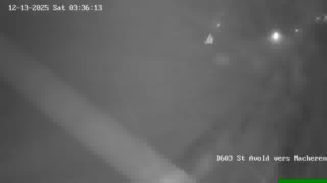 Webcam sur la D603 située à proximité de Saint-Avold. Vue orientée vers Macheren.