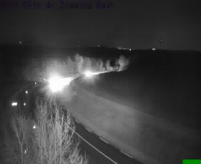 Webcam sur la D603 située en haut de la Côte de Zimming. Vue orientée vers Saint-Avold.