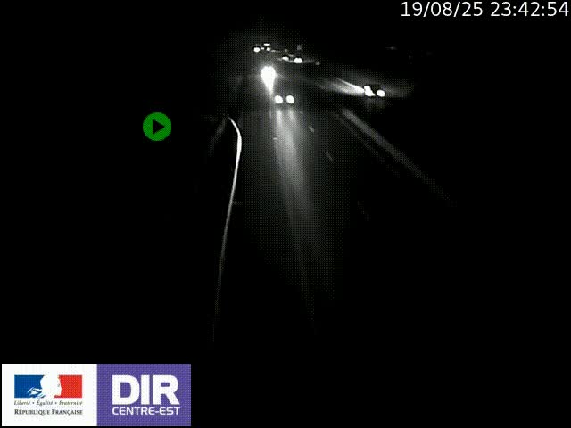 Webcam sur le contournement de Valence, sur la Nationale 7, à la jonction avec la N532, caméra orientée vers Grenoble