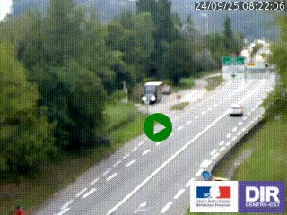 Webcam info trafic à proximité de Vizille sur la N85, au niveau du point de vue du Saut du Moine à Champagnier
