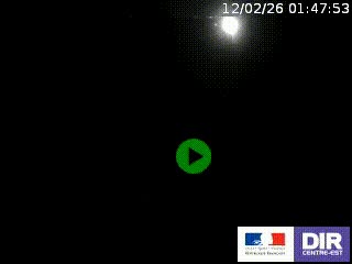 Webcam routière sur la RN7 à hauteur de Toulon-sur-Allier, entre Moulins et Vichy