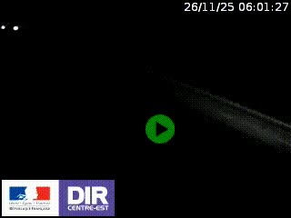 Webcam au niveau du col de Bois Clair à hauteur de Cluny sur la N79. Vue orientée vers Mâcon