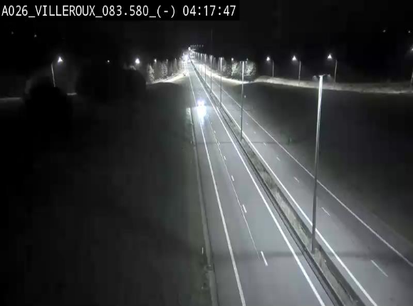 Webcam autoroute A26/E25 à hauteur de Vaux-sur-Sûre, à la jonction avec la N85 en direction de Liège - BK 83.6