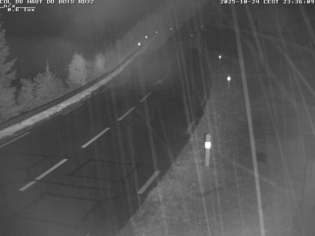 Webcam à 406 mètres d'altitude au niveau du col du haut du bois sur la RD32