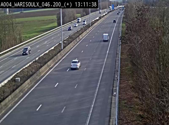 Webcam autoroute Belgique - Warissoulx - E411 - BK 46.2