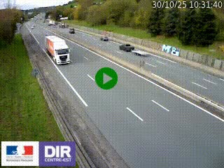 Webcam routière à Saint-Etienne-Terrenoire sur la RN88 avant la jonction entre l'A72 et le Boulevard Périphérique de Saint-Etienne