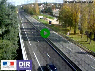 Webcam routière à Le Chambon-Feugerolles sur la RN88 entre Firminy et Saint-Etienne