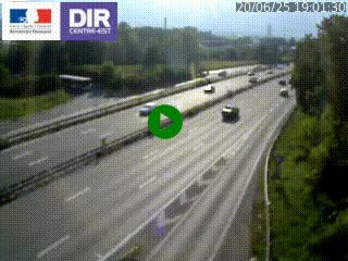 Caméra routière à hauteur de la sortie 15 Chambéry-centre au PK 4,103 en direction d'Albertville
