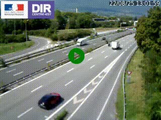 Caméra routière à hauteur de la sortie 15 Chambéry-centre au PK 4,103 en direction d'Albertville