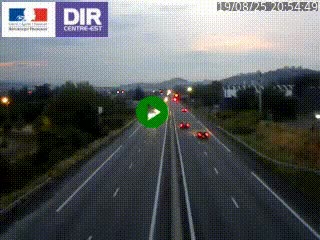 Caméra autoroute à Saint-Etienne (Les Littes) à hauteur du Ikea Saint-Etienne sur l'A72 en direction de Roanne