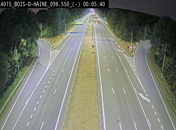 Webcam autoroute Belgique - Bois d'Haine - E42 - BK 98.6