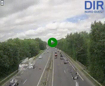 Webcam sur le périphérique de Caen (N814) à l'est de la ville, à Mondeville hauteur de la sortie 2, Presqu'île-Rives de l'Orne, au bout de l'autoroute A13