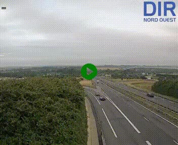 Webcam au début de l'A84 sur le périphérique Ouest de Caen (N814) à hauteur de la sortie 9, Porte de Bretagne