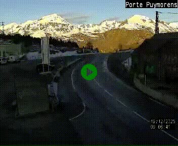 Webcam Col du Puymorens sur N320, en direction de Pas de la Casa (Andorre)