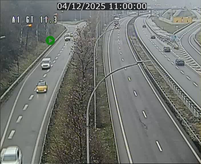 Traffic live webcam Luxembourg Senningerberg - A1 direction Allemagne - BK 11.3