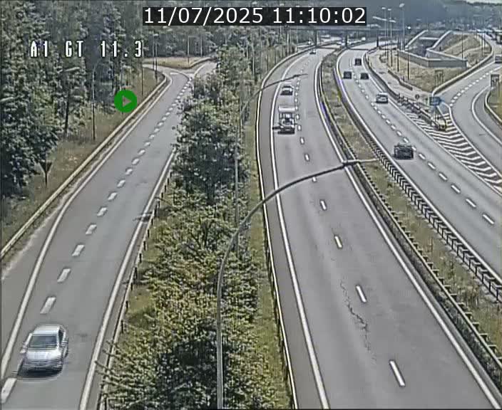 Traffic live webcam Luxembourg Senningerberg - A1 direction Allemagne - BK 11.3