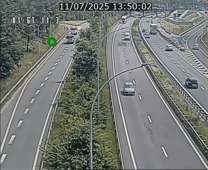 Traffic live webcam Luxembourg Senningerberg - A1 direction Allemagne - BK 11.3