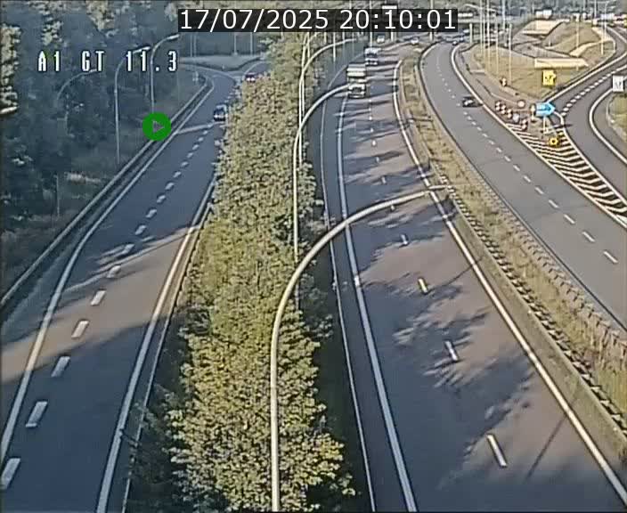 Traffic live webcam Luxembourg Senningerberg - A1 direction Allemagne - BK 11.3
