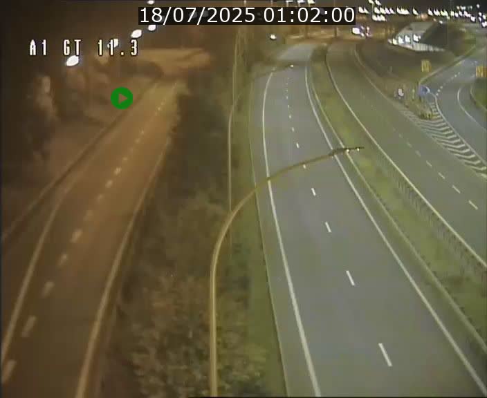 Traffic live webcam Luxembourg Senningerberg - A1 direction Allemagne - BK 11.3