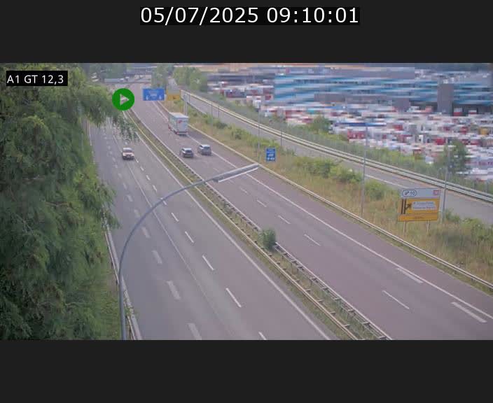 Traffic live webcam Luxembourg Senningerberg - A1 direction Allemagne - BK 12.3