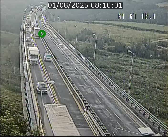 Traffic live webcam Luxembourg Niederanven - A1 direction Allemagne - BK 16.1