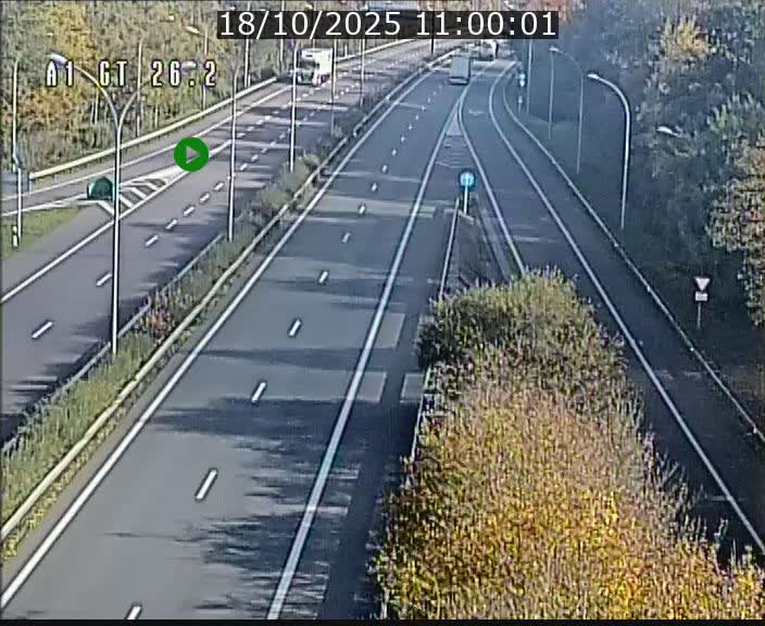 Traffic live webcam Luxembourg Grevenmacher - A1 direction Allemagne - BK 26.2