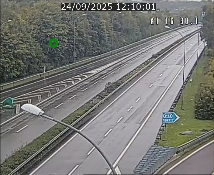 Traffic live webcam Luxembourg Grevenmacher - A1 direction Luxembourg - BK 30.1