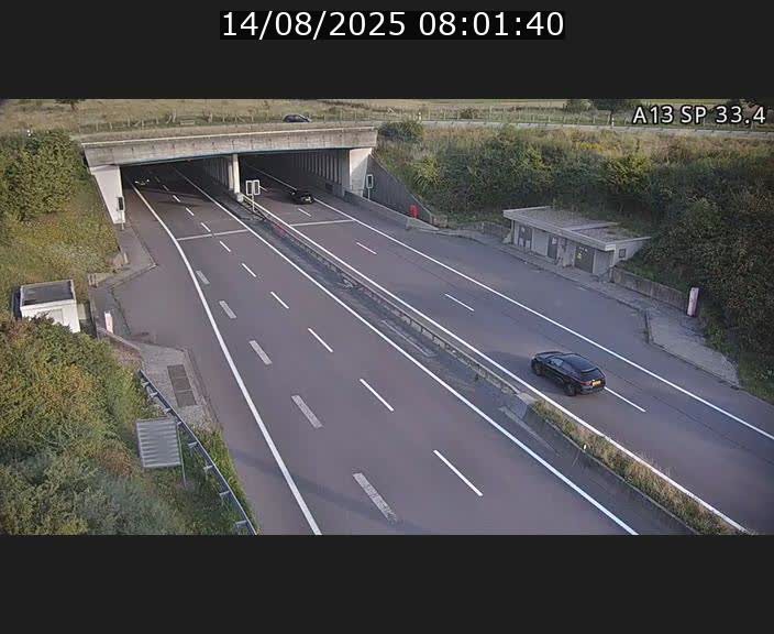 Webcam trafic sur A13 à hauteur d'Altwies en direction de Mondorf-les-bains et en provenance de l'Allemagne
